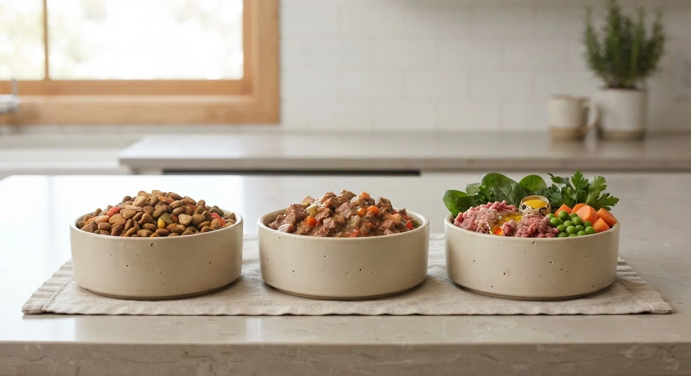 Dry Food, Wet Food, and Raw Diets: How They Differ for Dogs and Cats