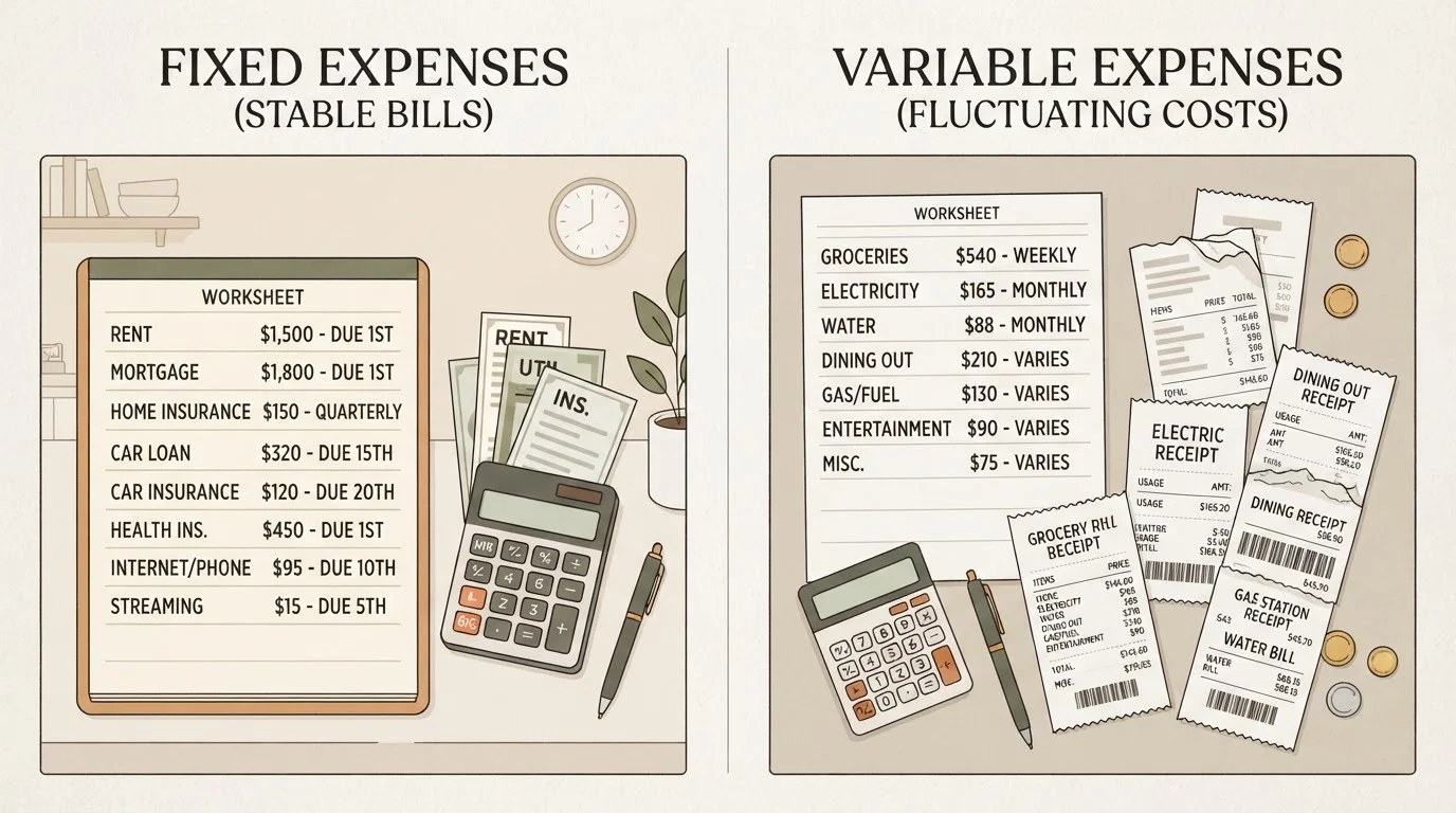 Fixed vs. Variable Expenses: Knowing the Difference When Budgeting During Inflation