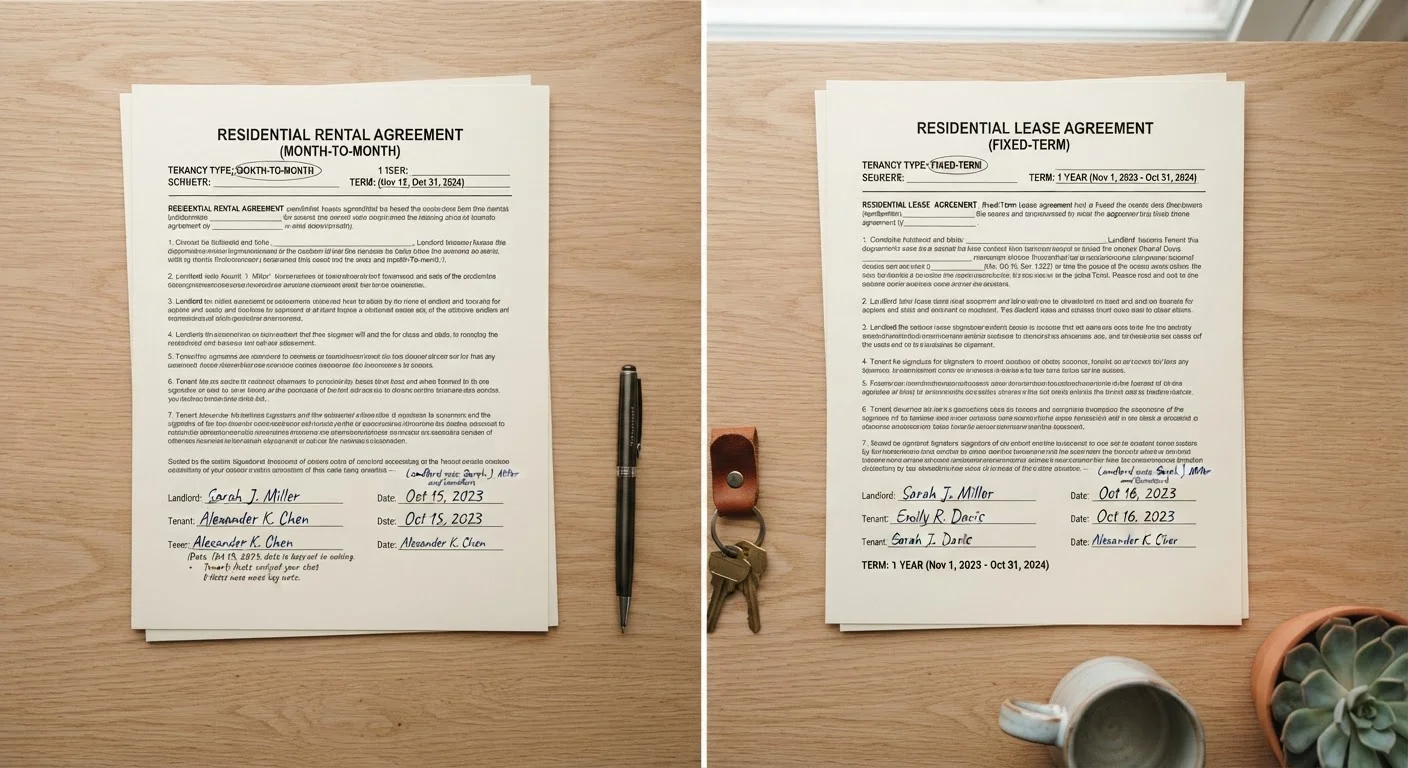 Month-to-Month vs. Fixed-Term Lease: Understanding the Trade-offs