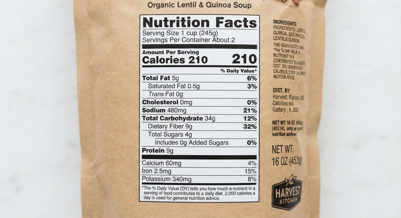 The Nutrition Facts Label, Line by Line