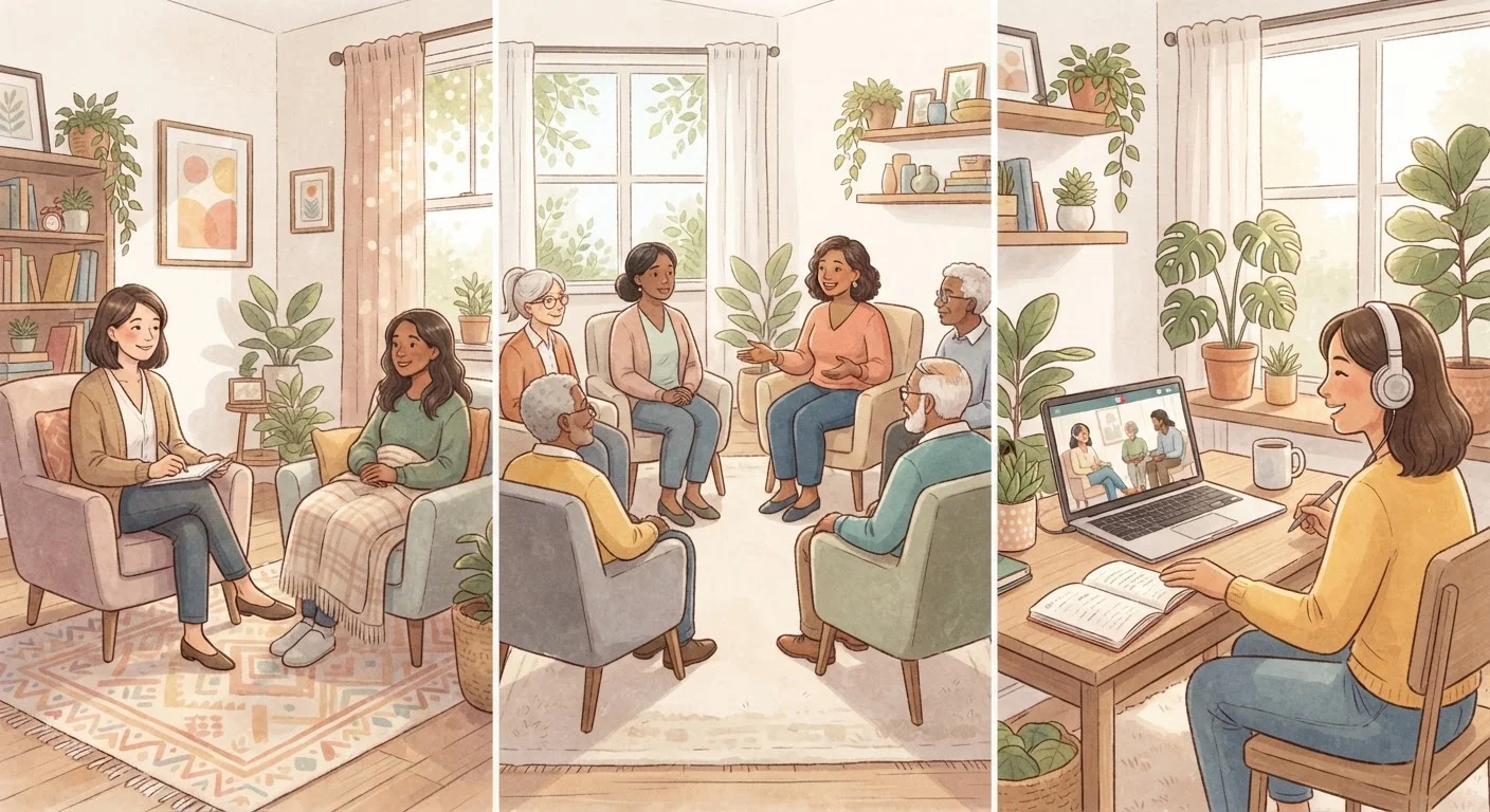 Therapy Options Explained: Individual, Group, and Online Formats